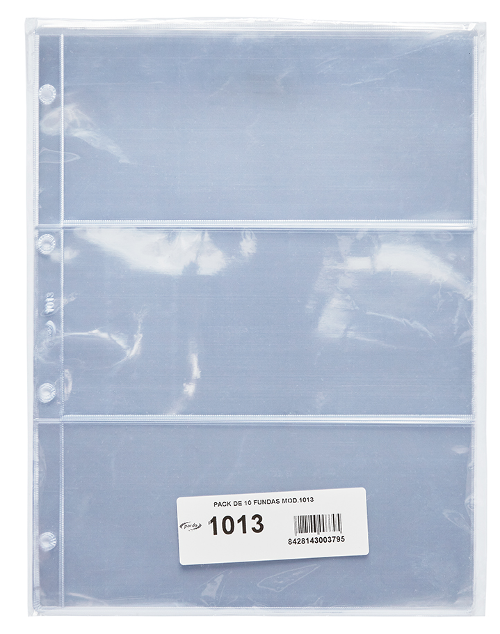 Funda protectora tamaño folio de 3 departamentos